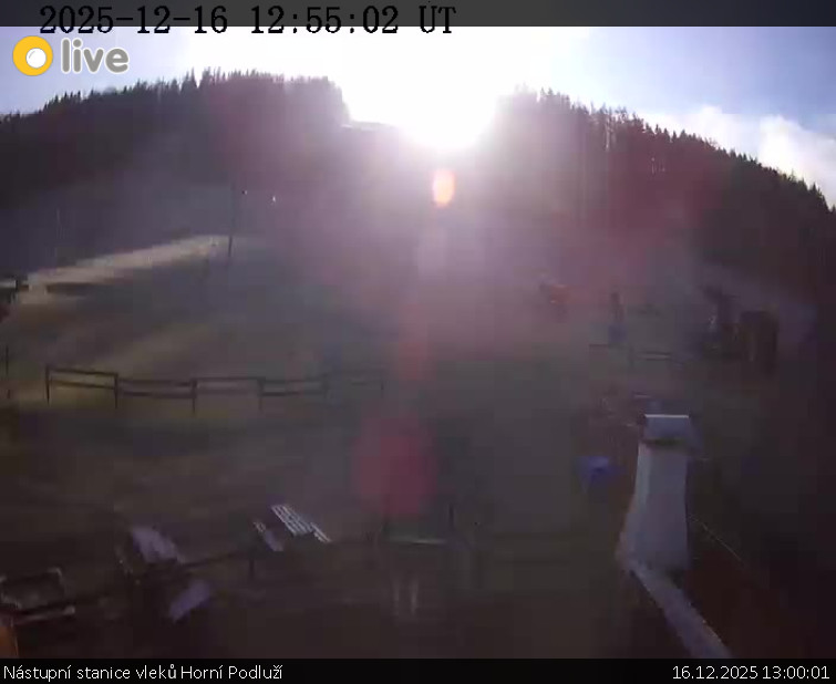 Skiareál Horní Podluží - Nástupní stanice vleků Horní Podluží - 16.12.2025 v 13:00