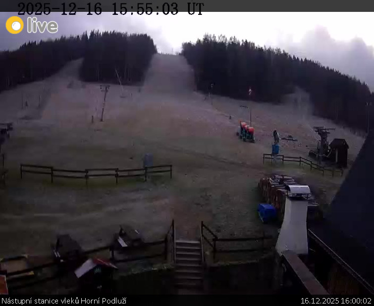 Skiareál Horní Podluží - Nástupní stanice vleků Horní Podluží - 16.12.2025 v 16:00