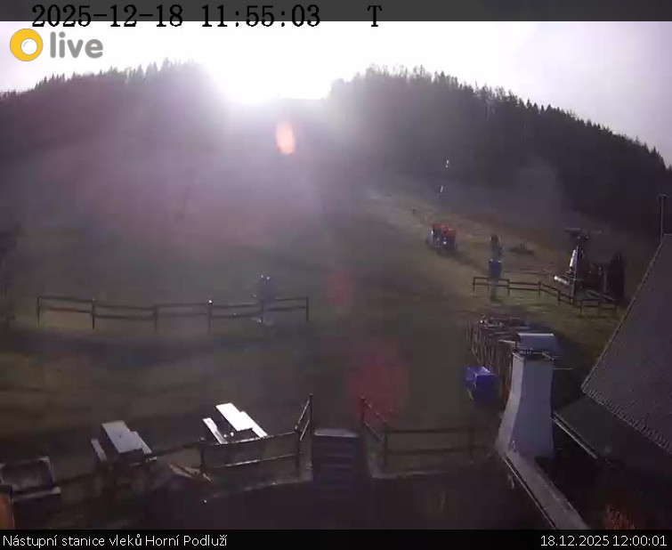 Skiareál Horní Podluží - Nástupní stanice vleků Horní Podluží - 18.12.2025 v 12:00