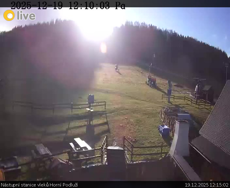 Skiareál Horní Podluží - Nástupní stanice vleků Horní Podluží - 19.12.2025 v 12:15