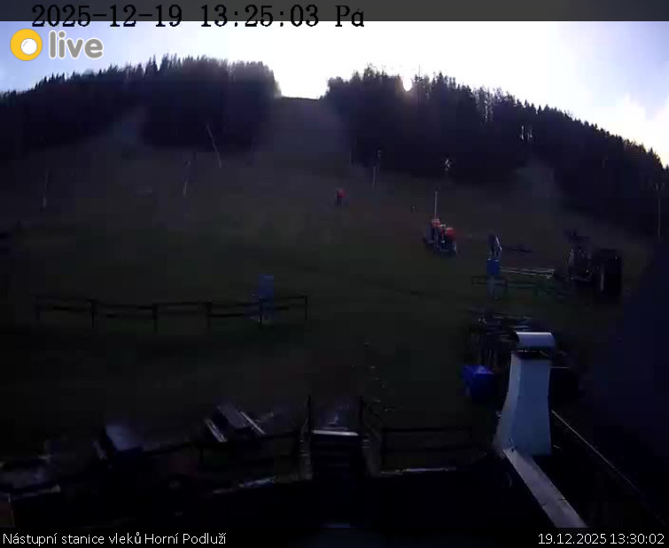 Skiareál Horní Podluží - Nástupní stanice vleků Horní Podluží - 19.12.2025 v 13:30