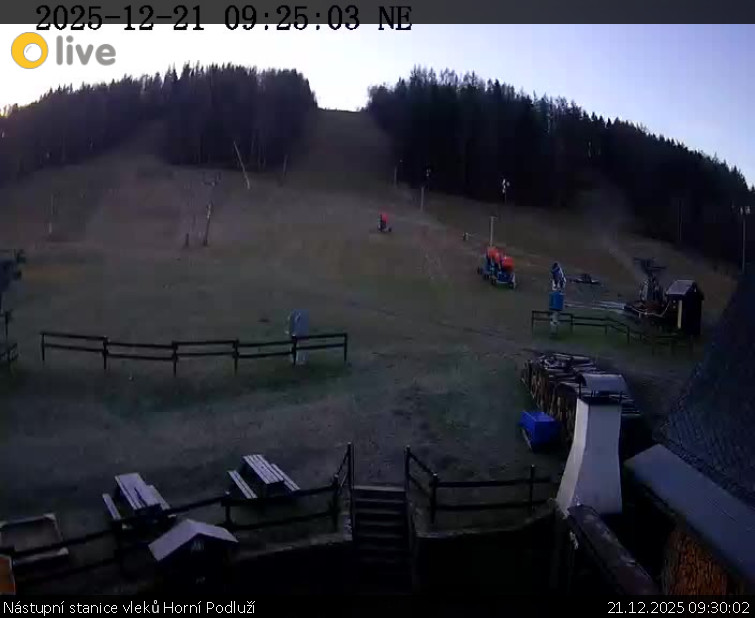 Skiareál Horní Podluží - Nástupní stanice vleků Horní Podluží - 21.12.2025 v 09:30