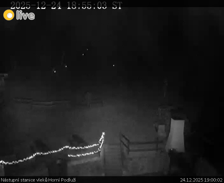 Skiareál Horní Podluží - Nástupní stanice vleků Horní Podluží - 24.12.2025 v 19:00