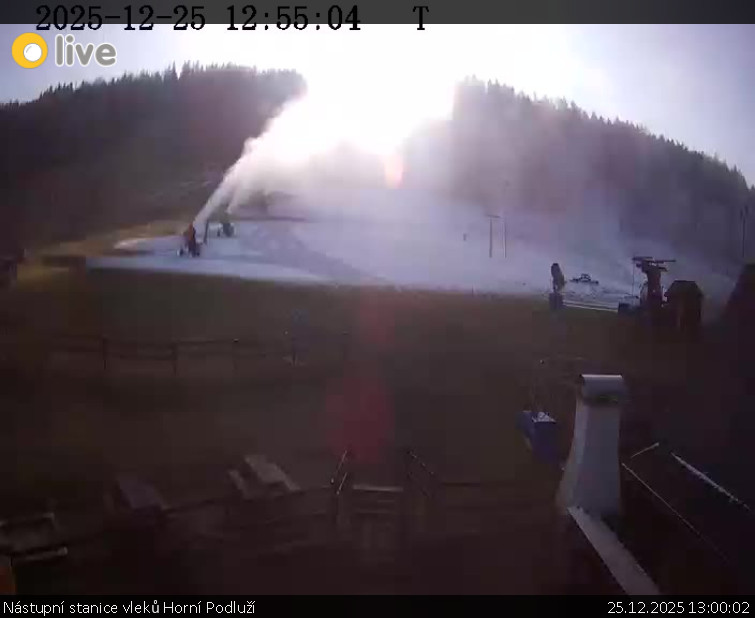 Skiareál Horní Podluží - Nástupní stanice vleků Horní Podluží - 25.12.2025 v 13:00