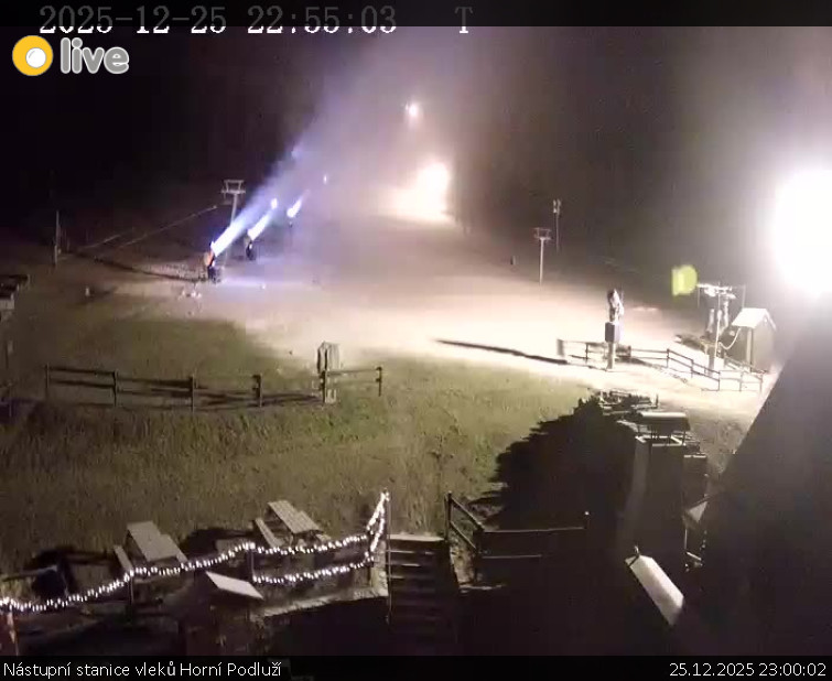 Skiareál Horní Podluží - Nástupní stanice vleků Horní Podluží - 25.12.2025 v 23:00