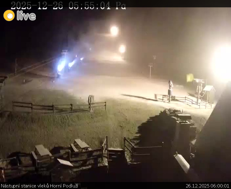 Skiareál Horní Podluží - Nástupní stanice vleků Horní Podluží - 26.12.2025 v 06:00