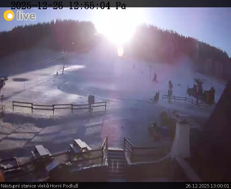 Skiareál Horní Podluží - Nástupní stanice vleků Horní Podluží - 26.12.2025 v 13:00