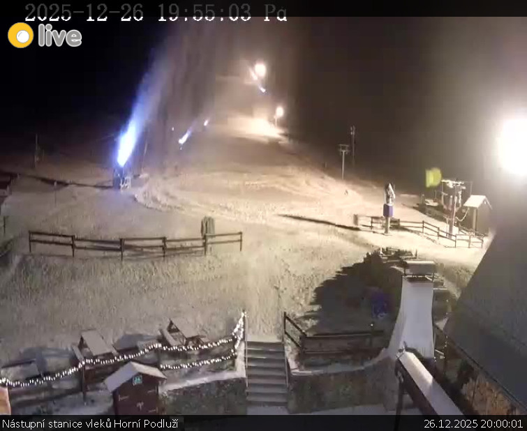 Skiareál Horní Podluží - Nástupní stanice vleků Horní Podluží - 26.12.2025 v 20:00