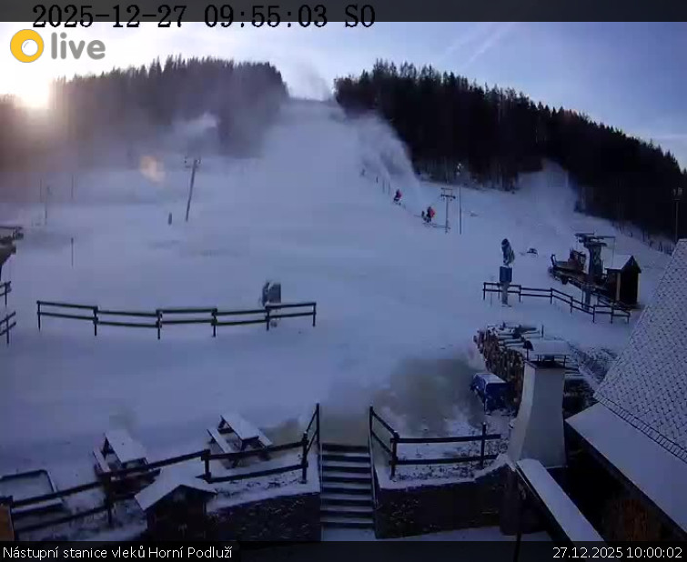 Skiareál Horní Podluží - Nástupní stanice vleků Horní Podluží - 27.12.2025 v 10:00