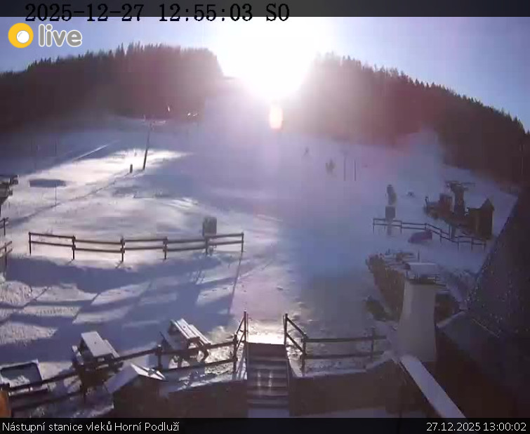 Skiareál Horní Podluží - Nástupní stanice vleků Horní Podluží - 27.12.2025 v 13:00