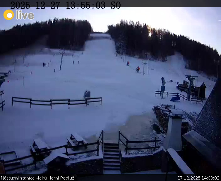 Skiareál Horní Podluží - Nástupní stanice vleků Horní Podluží - 27.12.2025 v 14:00