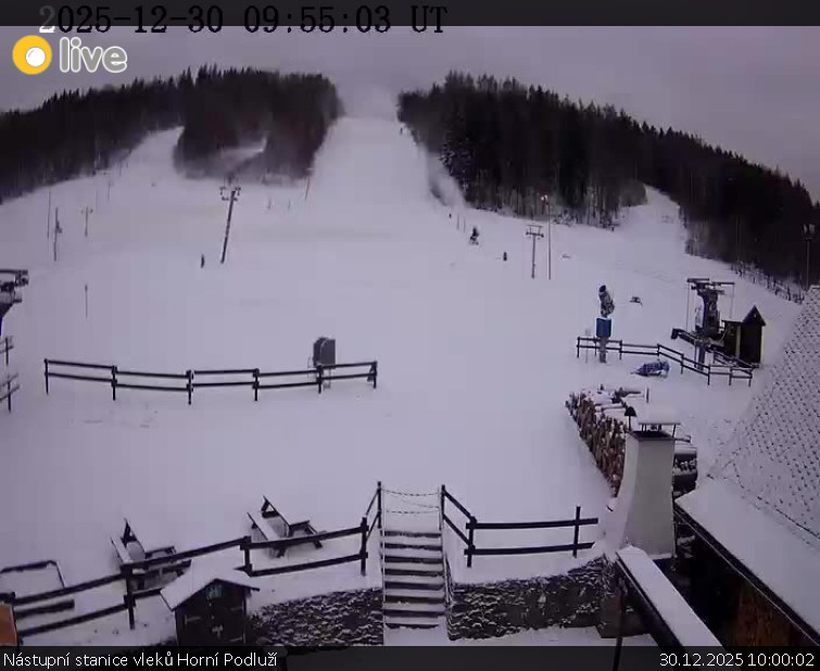 Skiareál Horní Podluží - Nástupní stanice vleků Horní Podluží - 30.12.2025 v 10:00