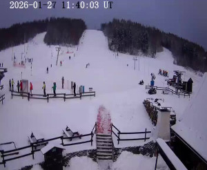 Skiareál Horní Podluží - Nástupní stanice vleků Horní Podluží - 27.1.2026 v 11:45