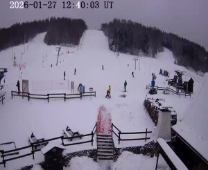 Skiareál Horní Podluží - Nástupní stanice vleků Horní Podluží - 27.1.2026 v 12:45