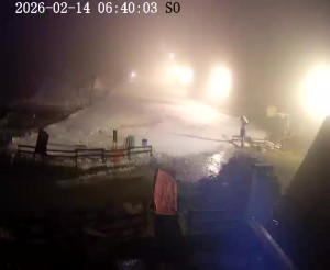 Skiareál Horní Podluží - Nástupní stanice vleků Horní Podluží - 14.2.2026 v 06:45