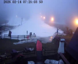 Skiareál Horní Podluží - Nástupní stanice vleků Horní Podluží - 14.2.2026 v 07:30