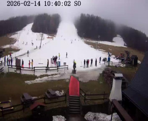 Skiareál Horní Podluží - Nástupní stanice vleků Horní Podluží - 14.2.2026 v 10:45