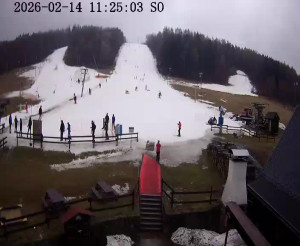 Skiareál Horní Podluží - Nástupní stanice vleků Horní Podluží - 14.2.2026 v 11:30