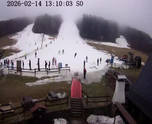 Skiareál Horní Podluží - Nástupní stanice vleků Horní Podluží - 14.2.2026 v 13:15