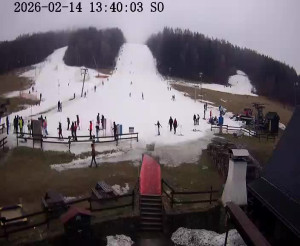 Skiareál Horní Podluží - Nástupní stanice vleků Horní Podluží - 14.2.2026 v 13:45