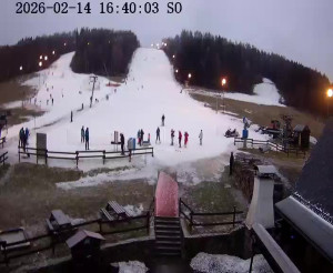Skiareál Horní Podluží - Nástupní stanice vleků Horní Podluží - 14.2.2026 v 16:45