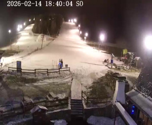 Skiareál Horní Podluží - Nástupní stanice vleků Horní Podluží - 14.2.2026 v 18:45