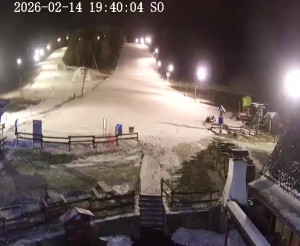 Skiareál Horní Podluží - Nástupní stanice vleků Horní Podluží - 14.2.2026 v 19:45