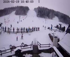 Skiareál Horní Podluží - Nástupní stanice vleků Horní Podluží - 19.2.2026 v 10:45