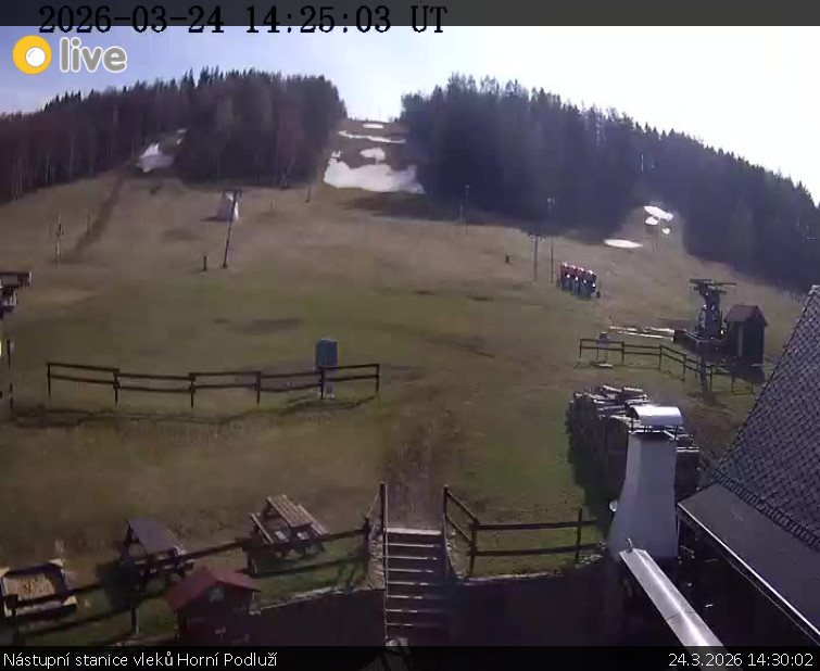 Skiareál Horní Podluží - Nástupní stanice vleků Horní Podluží - 24.3.2026 v 14:30