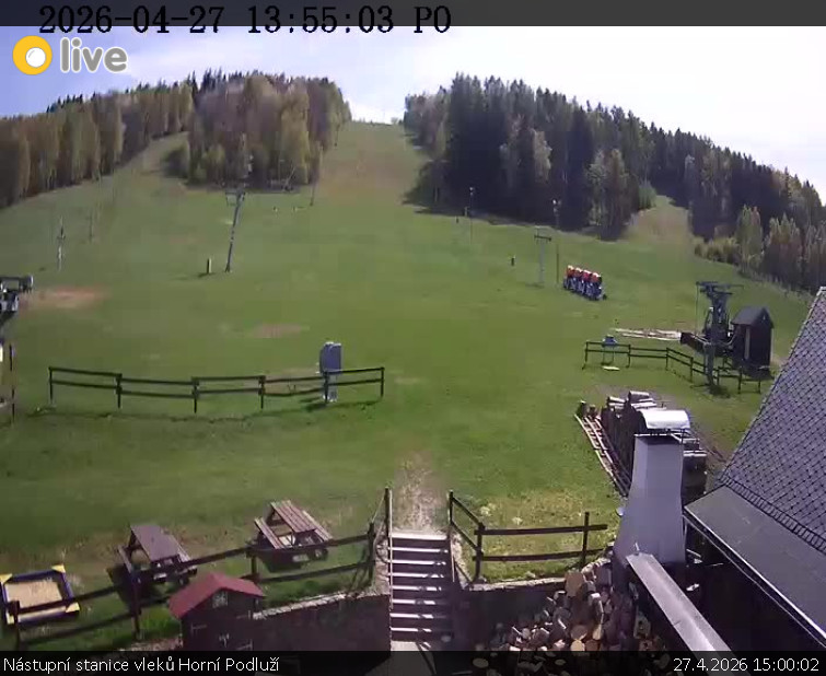 Skiareál Horní Podluží - Nástupní stanice vleků Horní Podluží - 27.4.2026 v 15:00