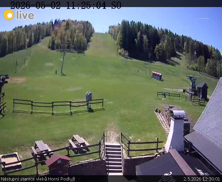 Skiareál Horní Podluží - Nástupní stanice vleků Horní Podluží - 2.5.2026 v 12:30