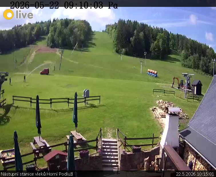 Skiareál Horní Podluží - Nástupní stanice vleků Horní Podluží - 22.5.2026 v 10:15