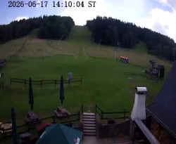 Boarding station of the Horní Podluží ski lifts