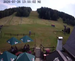 Boarding station of the Horní Podluží ski lifts