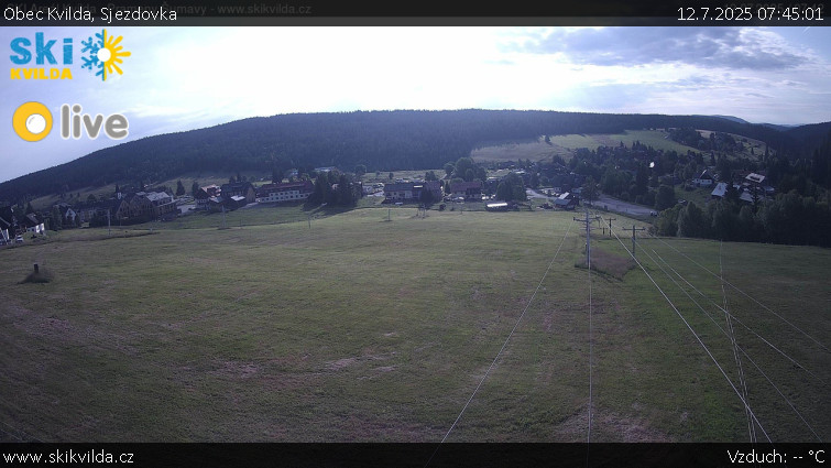 Obec Kvilda - Sjezdovka - 12.7.2025 v 07:45 Obec Kvilda - Sjezdovka - 12.7.2025 v 07:45