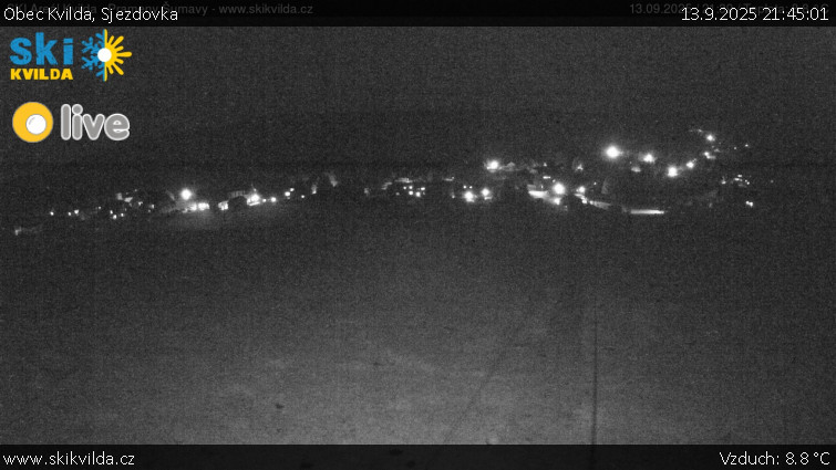 Obec Kvilda - Sjezdovka - 13.9.2025 v 21:45
