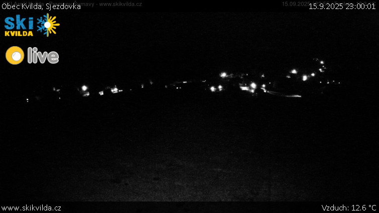 Obec Kvilda - Sjezdovka - 15.9.2025 v 23:00