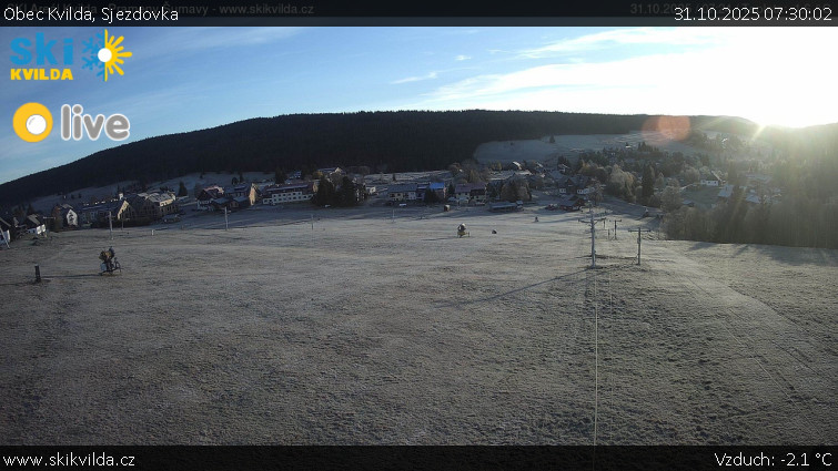 Obec Kvilda - Sjezdovka - 31.10.2025 v 07:30 Obec Kvilda - Sjezdovka - 31.10.2025 v 07:30