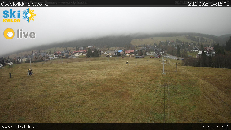 Obec Kvilda - Sjezdovka - 2.11.2025 v 14:15 Obec Kvilda - Sjezdovka - 2.11.2025 v 14:15