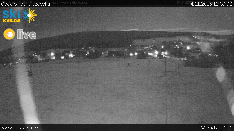 Obec Kvilda - Sjezdovka - 4.11.2025 v 19:30