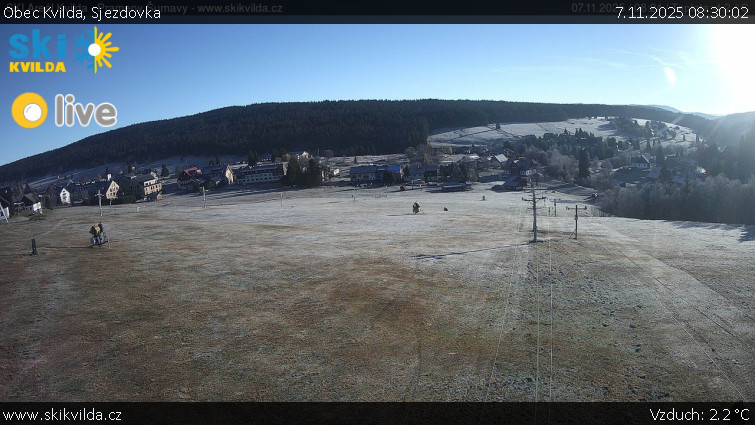 Obec Kvilda - Sjezdovka - 7.11.2025 v 08:30
