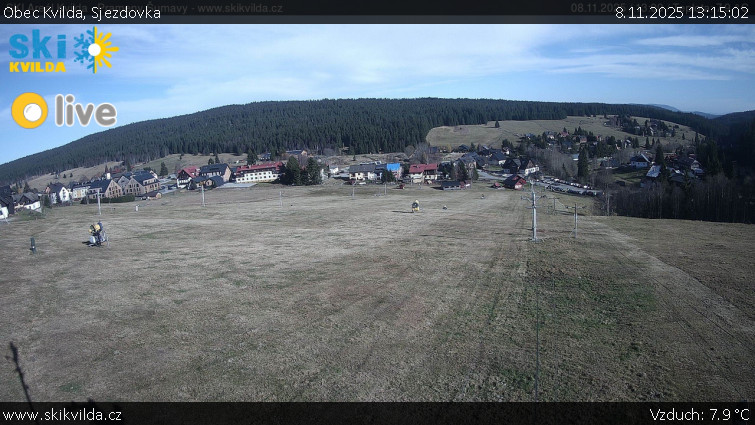 Obec Kvilda - Sjezdovka - 8.11.2025 v 13:15