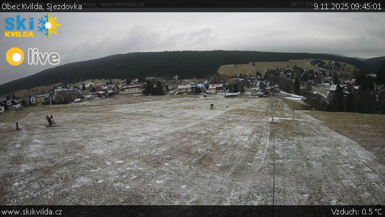 Obec Kvilda - Sjezdovka - 9.11.2025 v 09:45