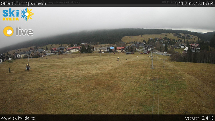 Obec Kvilda - Sjezdovka - 9.11.2025 v 15:15