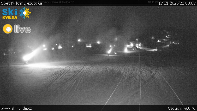 Obec Kvilda - Sjezdovka - 18.11.2025 v 21:00