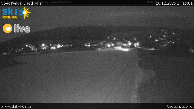 Obec Kvilda - Sjezdovka - 16.12.2025 v 17:15