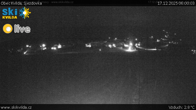 Obec Kvilda - Sjezdovka - 17.12.2025 v 06:00