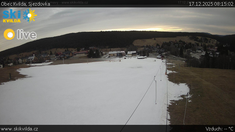 Obec Kvilda - Sjezdovka - 17.12.2025 v 08:15