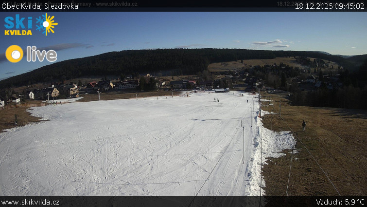 Obec Kvilda - Sjezdovka - 18.12.2025 v 09:45