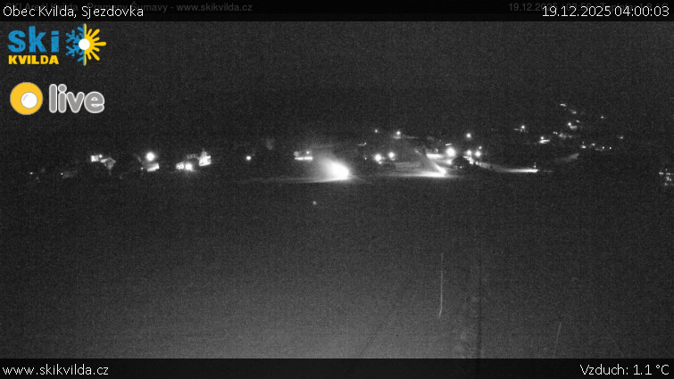 Obec Kvilda - Sjezdovka - 19.12.2025 v 04:00
